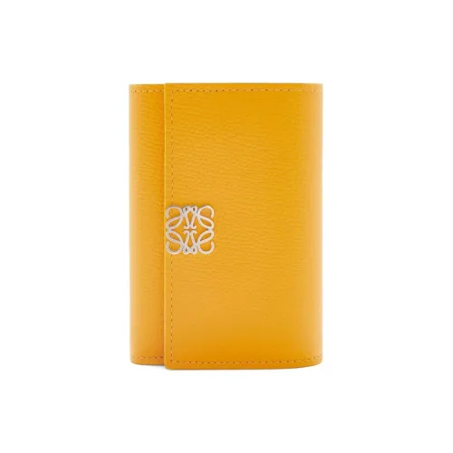 LOEWE Anagram Телячья кожа Держатель для карт кошелек Маленький Женские Подсолнух