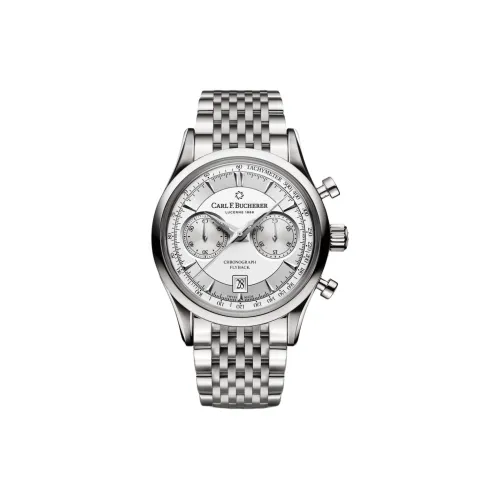 Carl F.Bucherer Автоматический Механический Механизм Мужские Часы из Коллекции MANERO 43мм*14,45мм Серебряные