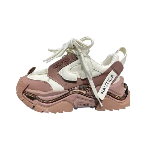 Nautica White Sail Низкий Топ Толстая Подошва Кроссовки Женские Экрю Кофейный