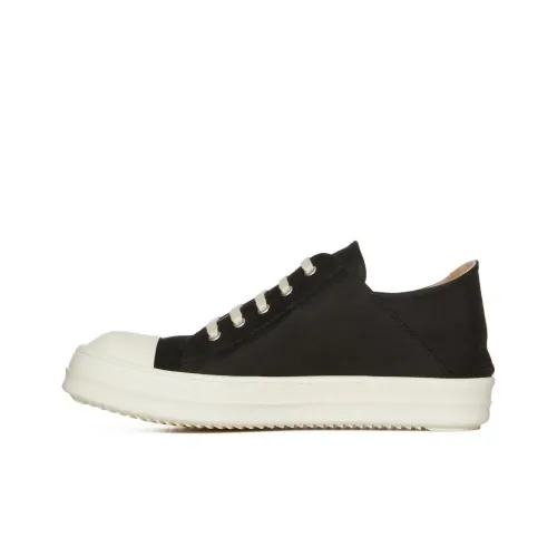 RICK OWENS Low-Top Canvas Shoes Мужские Черные