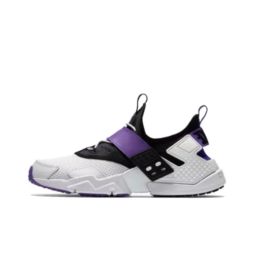 Nike Air Huarache Drift Амортизация Износостойкий Низкий Топ Беговые кроссовки Унисекс Белый Фиолетовый