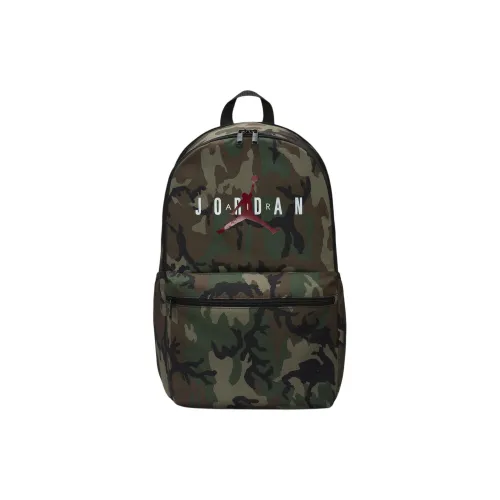 Джордан Полиэстер Рюкзак Унисекс Камуфляж Зеленый