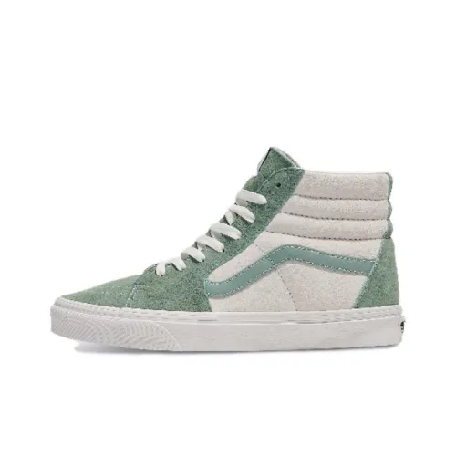Vans Sk8 HI Low Топ Скейтборд Кроссовки Унисекс Белый Зеленый