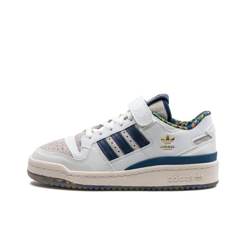 Adidas Originals FORUM 84 Амортизация Износостойкие Низкие Кроссовки для Скейтбординга Мужские Белые и Синие