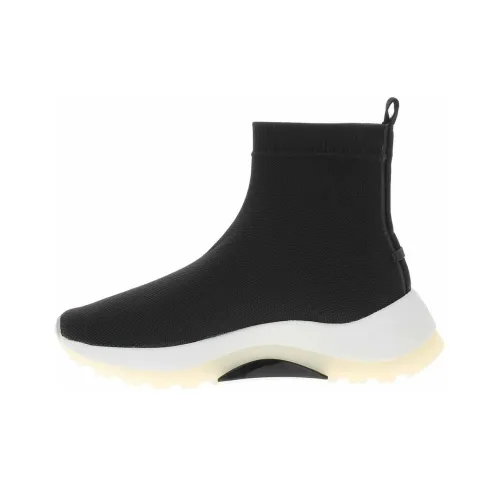 CALVIN KLEIN Дышащие Высокие Топы Повседневная Обувь Женская Черная