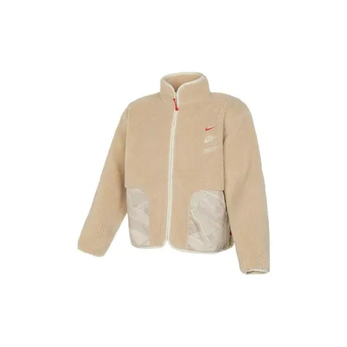 Nike Beach Белый Мужской Бархат Куртка