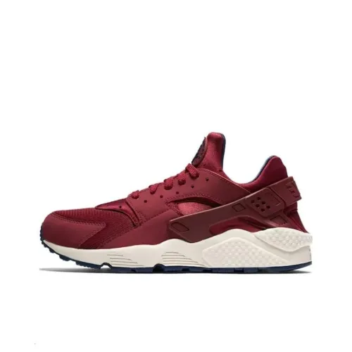 Nike Air Huarache Run Амортизация Износостойкий Низкий Топ Беговые кроссовки Унисекс Красный