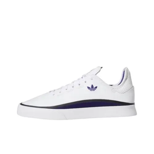 Adidas Originals SABALO Амортизация Износостойкие Низкие Кроссовки для Скейтбординга Унисекс Белый Синий