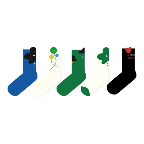 Duanmei Носки Crew Женские упаковка из 5 пар