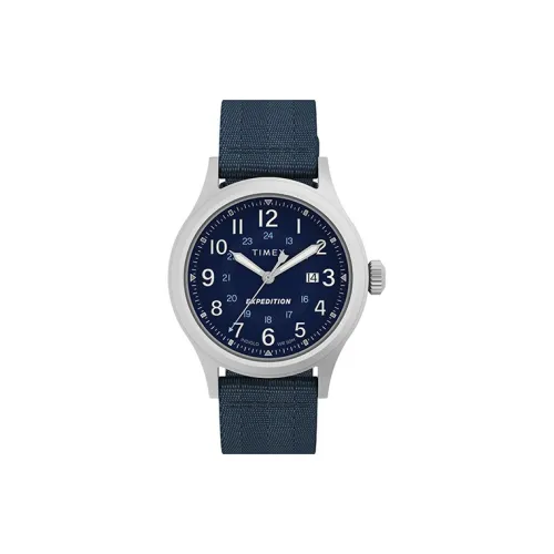TIMEX EXPEDITION Collection Мужские часы Кварцевый механизм Тканевый ремешок 40 мм Синий циферблат