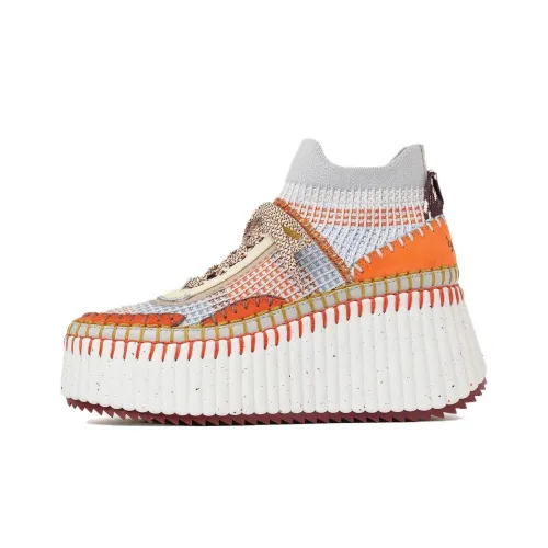 Chloe Высокий Топ Повседневная Обувь Женская Оранжевая