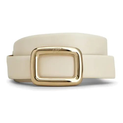 Roger Vivier Однотонный дизайн кожа ремни женский белый ширина 3 см
