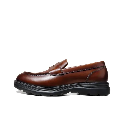 Zuti Мужские повседневные туфли Low Top Коричневый ZA012 Мужской