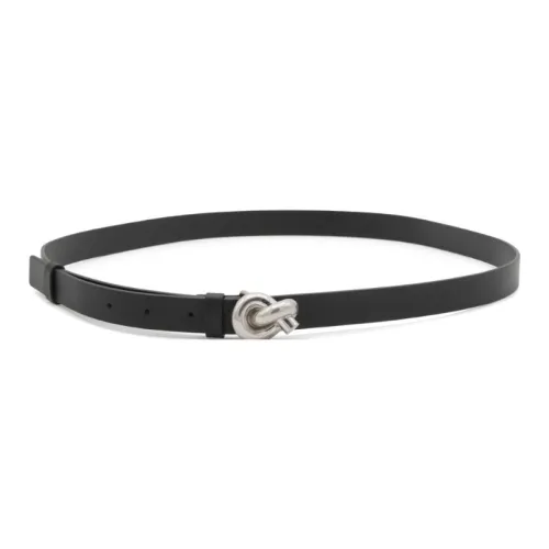 Bottega Veneta Однотонный Украшение Плавная Застежка Кожаные Ремни Женские Черный