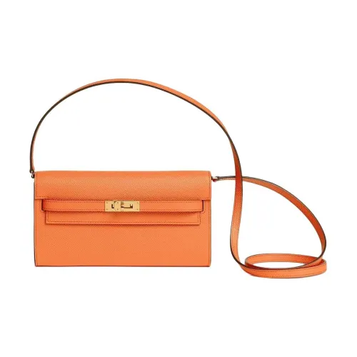 HERMES Kelly To Go Epsom Телячья кожа Сумка через плечо Сумка на плечо Женская 93 Оранжевый Hermes Оранжевый