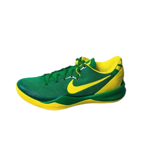 nike Kobe 8 'Oregon DUCKS' PE Пачка Устойчивый к истиранию Дышащий Низкий Топ Баскетбольные кроссовки Мужской Зеленый