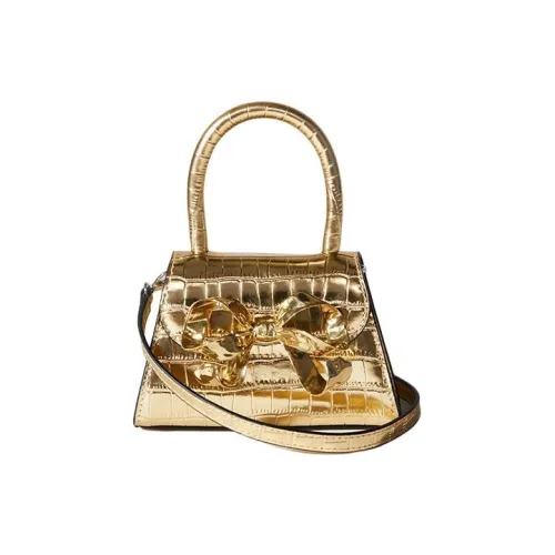 Self Портрет Кожа Наппа Сумка через плечо Сумка Micro Женская Золотая