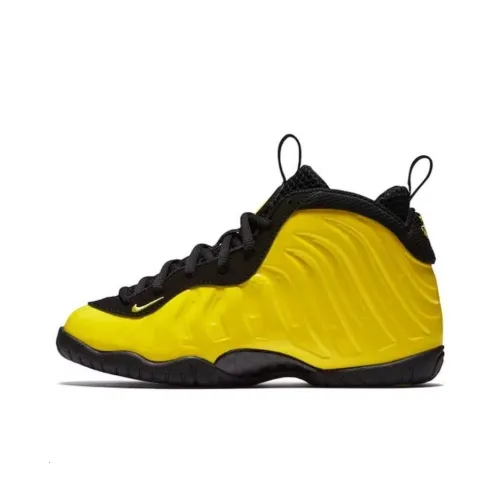 Nike Foamposite One Амортизация Износостойкий MID Беговые кроссовки Мужские Желтый Черный