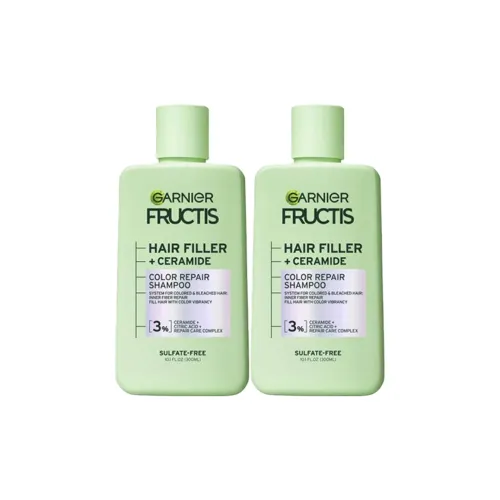 GARNIER Ceramide Защита цвета Шампунь Уход за волосами Увлажняющий Очищающий 300 мл*2