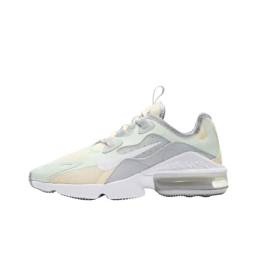 Nike Air Max Infinity 2 Амортизация и Дышащий Низкий Топ Беговые кроссовки Унисекс Экрю Циановый