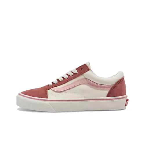 Vans Slip On Series Low Топ Скейтборд Кроссовки Унисекс Розовый Белый