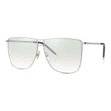 Стерлинговая серебряная оправа с градиентными зелеными линзами