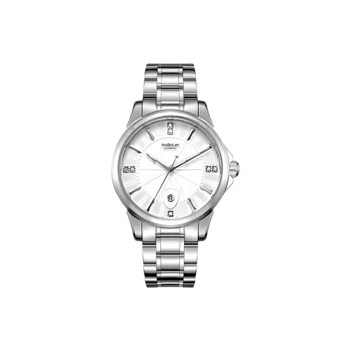 HANBORO Автоматический Механический Механизм Мужские Часы 40мм*40мм*12мм Белый