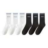 6 пар (Черный 3 + Белый 3)