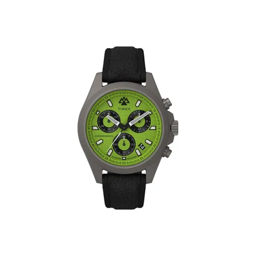 TIMEX EXPEDITION Collection Мужские часы Кварцевый механизм Резиновый ремешок 43 мм Зеленый циферблат