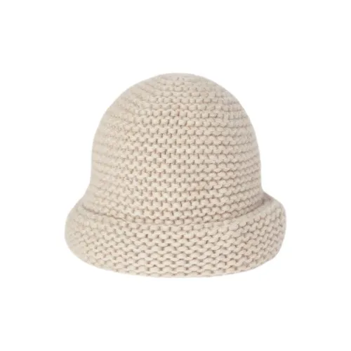 Loro Piana Маленькие кашемировые шапки-бини женские бежевые