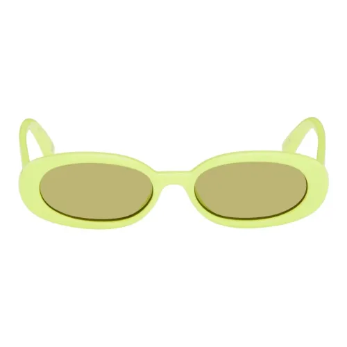 Le Specs Полимер OVAL SUNGLASSES Женские Желтый