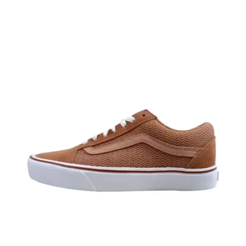 Vans Old Skool Lite Mesh и Suede Wear-resistant Low-Top Скейтборд Кроссовки Unisex Коричневый