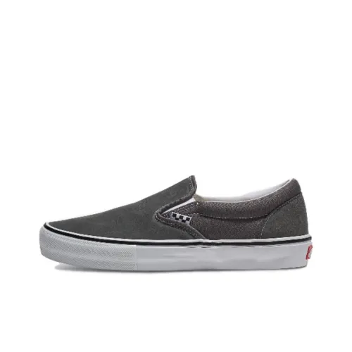 Vans Slip On Low Top Скейтборд Кроссовки Унисекс Серый