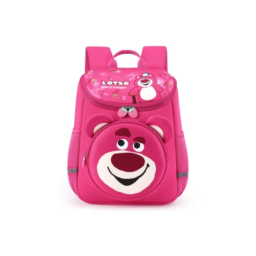 Disney Strawberry Bear Series Полиэстер Рюкзак Для Детей Маленький Детский Розовый