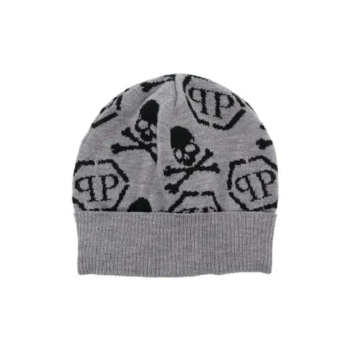 PHILIPP PLEIN Ткань Шапка-бини Мужская Серый
