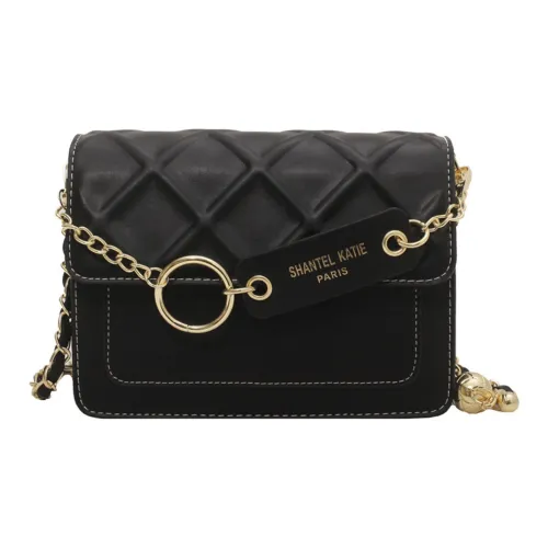 UNITE STAR ПУ (полиуретан) Маленькая квадратная сумка через плечо одно плечо средний размер женская черный экрю хаки