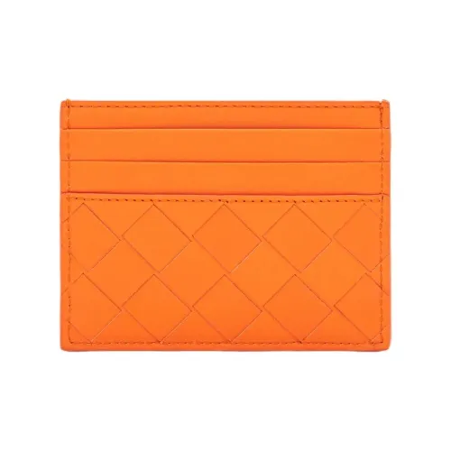 Bottega Veneta Телячья кожа Держатель для карт Мужской Оранжевый
