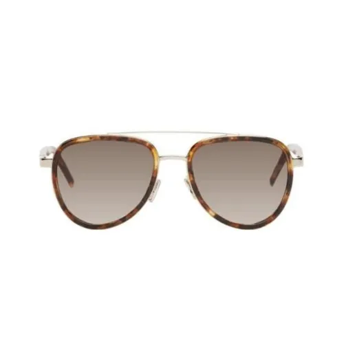 KENZO Металлический Ацетат Aviator Солнцезащитные очки Мужские Черепаховый