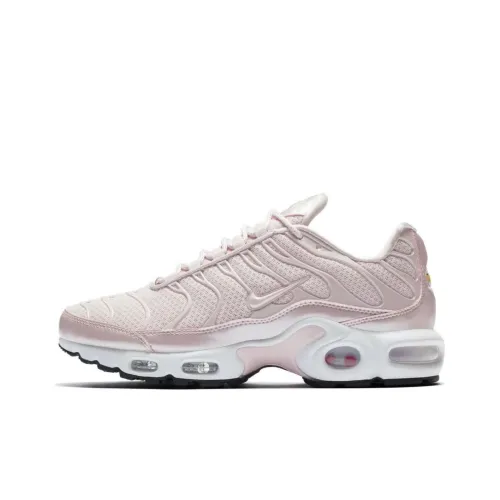 Nike Air Max Plus Амортизация Износостойкий Низкий Топ Повседневные Беговые Кроссовки Женские Розовые Белые