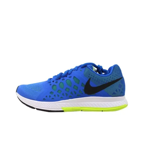 Nike Zoom Pegasus 31 Амортизация и Дышащий Низкий Топ Беговые кроссовки Унисекс Синий