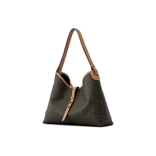 FION Искусственная кожа Женская Сумка через плечо Женская Кофейная