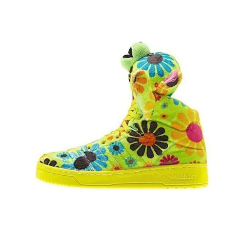 Adidas Originals JEREMY SCOTT Скейтборд Кроссовки Высокие Зеленые Унисекс