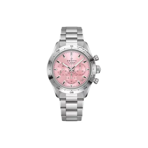 Zenith Автоматический Механический Механизм Мужские Часы Flagship Collection 41 мм Розовые