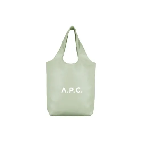 A.P.C Полиуретан с полиэстером тоут сумка сумка для покупок сумка через плечо маленькая унисекс серый зеленый