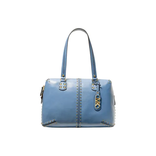 MICHAEL KORS Astor Кожа Тоут Сумка Сумка для покупок Сумка на плечо Сумка Большая Женская Французский синий