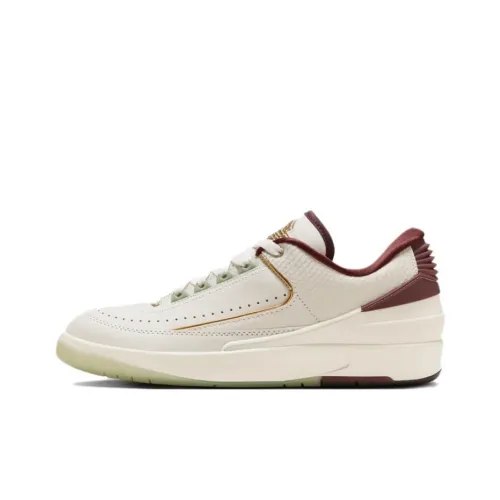 Jordan Air Jordan 2 Low CNY Low Top Винтажные баскетбольные кроссовки Мужской Белый Красный