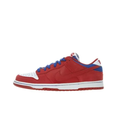 Nike Dunk SB Амортизация Износостойкие Низкие Кроссовки для Бега Унисекс Красный