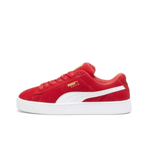 PUMA Ferrari Suede XL Low Топ Скейтборд Кроссовки Унисекс Красный