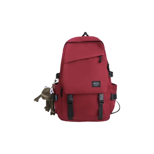 Deli Bear Нейлон Рюкзак Стандартный Унисекс Черный Белый Серый Красный