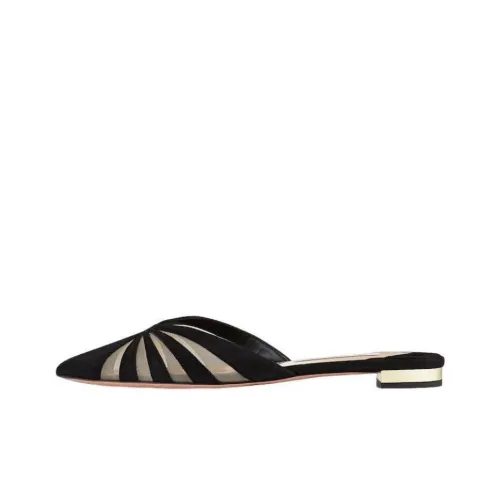 AQUAZZURA Домашние тапочки Женские Черные